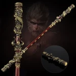 Monkey King Staff Black Myth Wukong Game Model Art Craft Ruyi Golden Cudgel