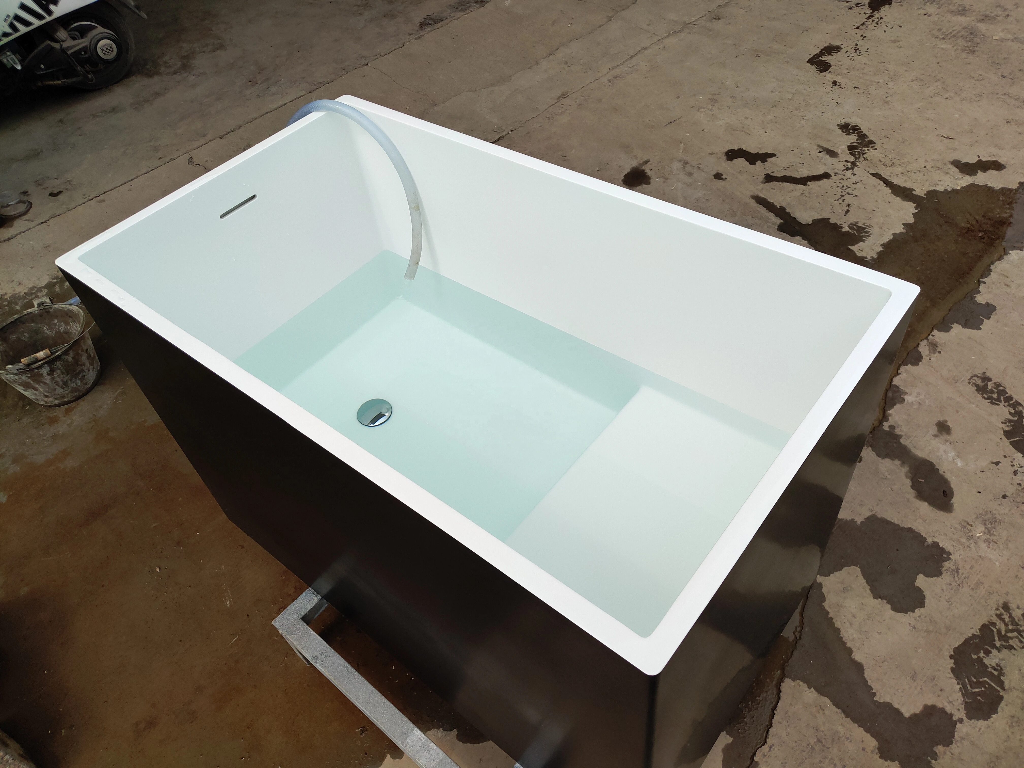 MOQ 1pcs small square japanese soaking tub bathtubs free standing bathtub bathroom customize size