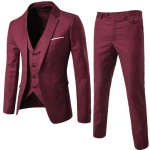 Morili High quality 2020  men's made to measure suit man 3 pieces suit Slim business groom wedding casual  MMSB34
