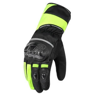 MOTOWOLF Waterproof Ski Outdoor Sport Racing Moto Gloves Windproof Winter Keep Warm Motorcycle Gloves Men Women Reflective