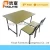 Import moulded board student desk/Werzalit molded table/school desk and chair set from China