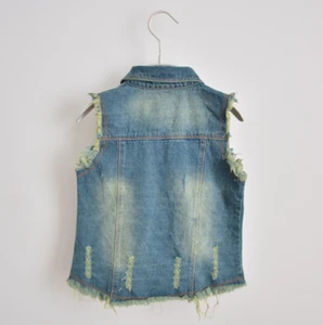 MS80419M Wholesale 2016 Spring New Style Kids Casual Denim Vests