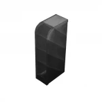 Multi-function 4 Grid Desktop Pen Holder Office School Storage Case Clear White Black Plastic Box Desk Pen Pencil Organizer