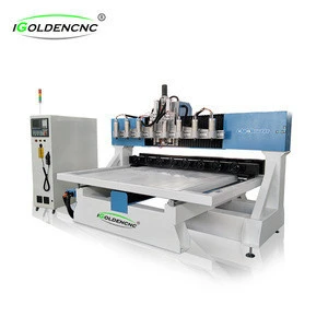 Multi-head and spindle 3D woodworking cnc router rotary attached sculpture cnc machine