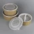 Multi-size salad bowl packing disposable round packing box kraft paper salad bowl  with lid