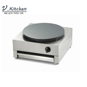 multifunction restaurants hotels cooking equipment 2 plates cast iron cooking surface countertop gas crepe maker