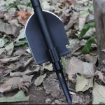 Multipurpose flat Spade agricultural digging tool multifunctional digging folding shovel with handle hard