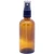 Import Natural glass amber spray perfume bottle 50ml 60ml with alumite fine mist pump spray cap luxury from China