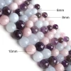 Natural Lavender Amethysts Aquamarines Beads Gem Stone Loose Beads 15.5" DIY bracelet necklace Jewelry accessories