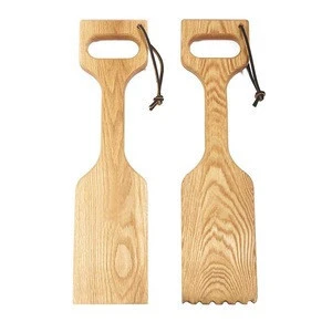 Natural Wood BBQ Cleaning Tool for Cleaning Any Grill