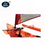 new arrival kayak 2 seater pedal powered double sailboat with rudder system kayaks en venta