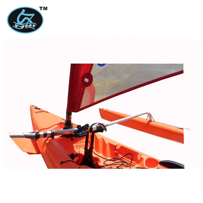 new arrival kayak 2 seater pedal powered double sailboat with rudder system kayaks en venta
