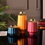 New Arrival Luxury Modern Desktop Ornaments Home Decoration Colorful Flower Vase Ceramic Vase With Good Quality