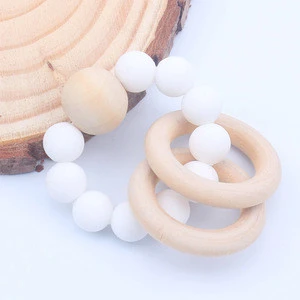 New Design Animal Toy Play Silicone Baby Teether Funny Ring Baby molars