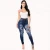 Import New Design Fashionable Ladies Skinny Ripped Jeans For Women from China