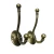 Import New design zinc alloy heavy duty antique bronze rustic wall mounting screw in coat towel robe hat hanger hook from China