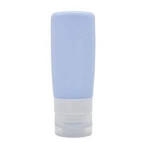 New Fashion Refillable Silicone Travel Bottle Set High Quality Squeesable Leakproof Silicone   travel Bottle