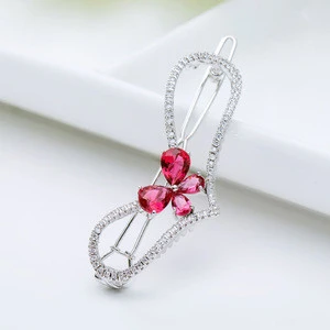 New Hair Jewelry for Girl Micro Pave Zircon Hairpin
