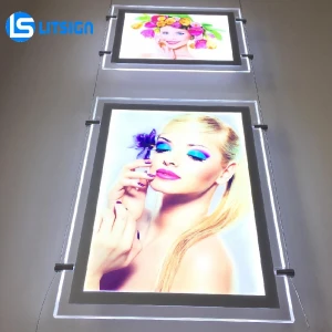 new inventions 2021 advertising acrylic picture frame indoor light panel led poster displays