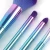 Import New Model Gradient Color Plating Handle Makeup Brush Set Beauty Tool Facial Kits from China
