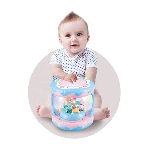 New product happy merry-go-round touch multi functional musical learning drum preschool educational toy