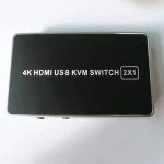 New Product HDMI KVM Switch 2-port Splitter USB 2.0 4K TV 2*1 with 4K Ultra HD 1080p 3D Supports EDID/HDCP/Hot Key Switch