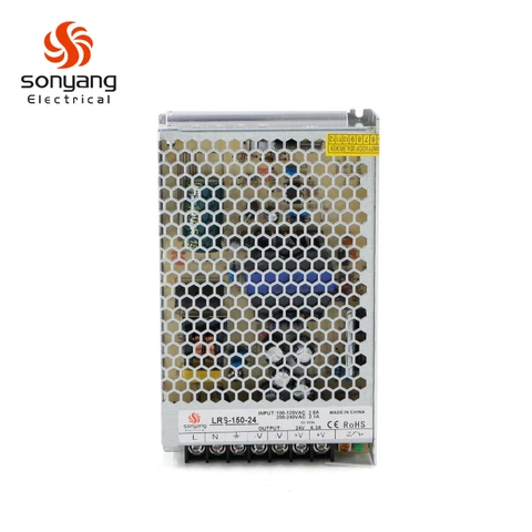 New Product SONYANG Single Output Series LRS-150-24 150w Power Supply 24v 6.5 amp power supply dc