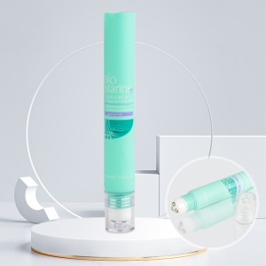 New Style 10ml 15ml 20ml Eye Fatigue Massage Cream Packaging Eye Roller Tube with Three Metal Roller Ball