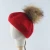 Import New Winter Girls Wool Caps Child Plain Detachable Fur Ball Warm Hat Adjustable Fur Pom Pom Berets Kids Winter Hats from China