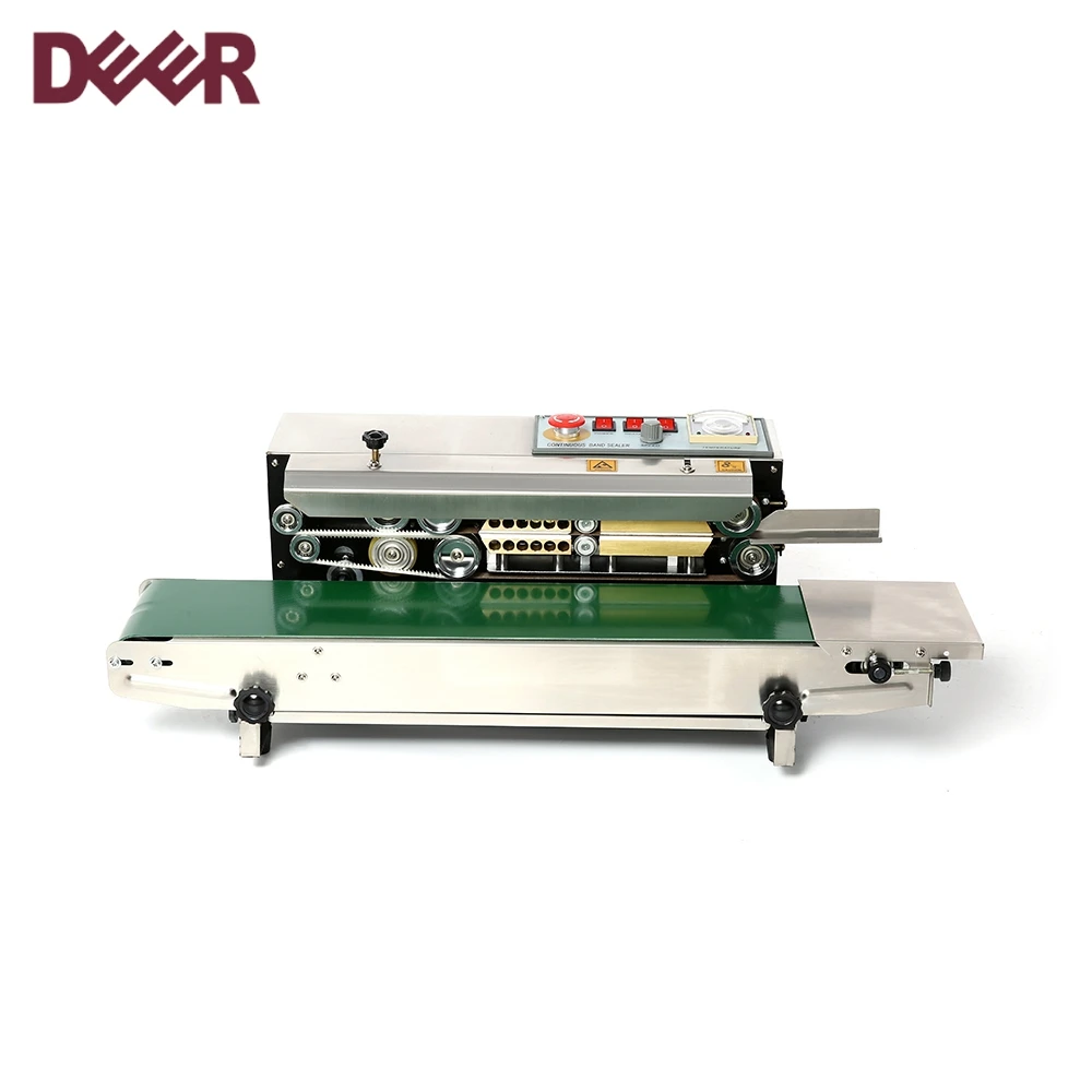 newest plastic bag continuous band sealer, automatic film sealing machine