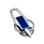 Import Nice stainless steel laser metal keychain with two rings from China