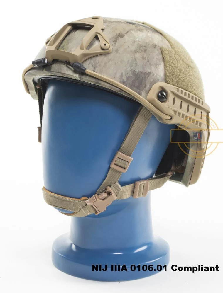 NIJ IIIA ATAU OPS Core FAST Imported Aramid Bulletproof Helmet NIJ 3A Bullet Proof Helmet Ballistic FAST Helmet Deluxe Liner