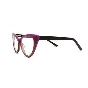 NO MOQ New years 2019 glasses top sale acetate eyeglass frame cat eye optical frame