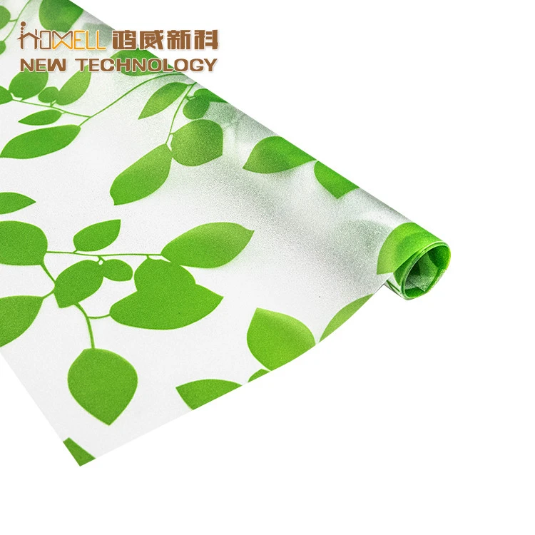 Non-adhesive static cling privacy window film for kids