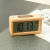 Novelty Wood Material Table Desktop Digital Kids Children LCD Display Alarm Clock With Triple Alarm And Snooze Function