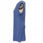 O-neck Solid 100% cotton sleeveless dresses women casual dresses