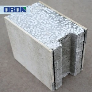 OBON Fireproof Waterproof Extruded Building Polystyrene Foam Blocks, Eps Sandwich Panel Foam Cement CE Approved.