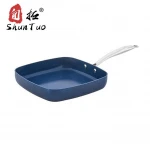 OEM Aluminium color frying biogranite 12cm nonstick hammered sauce ceramic coating fry pans pan non-stick copper skillet