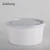 Import OEM Disposable kitchen use aluminum foil container white paper bowl for salad soup from China