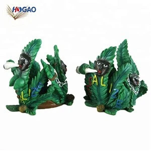 OEM Green Leaves Ashtray for Smoking Person Factory Direct Green Leaves Ashtray for sale Promotional Resin Ashtray