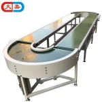 OEM professional custom mini pvc belt conveyor machine/90 degree pvc belt conveyor