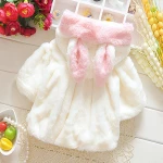 or20322a New model stylish newborn baby coat girls warm coats kids winter clothes