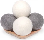 Organic Fabric Softener Alternative Baby Safe Reduce Wrinkles Shorten Drying Time Wool Dryer Balls New Zealand Wool to Core
