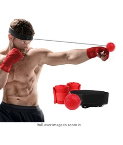 Original MCML Improving Reaction time and Speed Fitness Punch Exercise Reactions Reflex boxing Ball for MMA Combat Sport