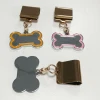 Other pet product Rose gold Pet magic Clip Holder-On Collar Charms Tag Custom gold Plated Name Tag Dog Charm