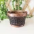Import outdoor garden classic round rattan flower basket with plastic liner from China