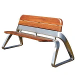 Outdoor metal leisure Steel Bench Street Seat Garden Chair Park Bench