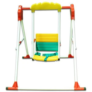 Outdoor single seat stand swing chair for kids