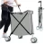 Import Oversized stainsteel shopping folding portable luggage trolley cart from China