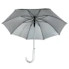 Ovida Summer Umbrella With Sliver Coating Luxury Aluminum Handle And Shaft With Pongee Fabric And Fiberglass Ribs